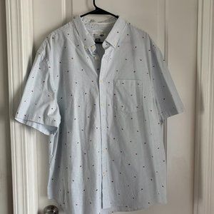 Old Navy Mens Shirt Watermelon and stripes Slim Fit